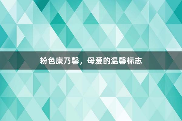 粉色康乃馨，母爱的温馨标志